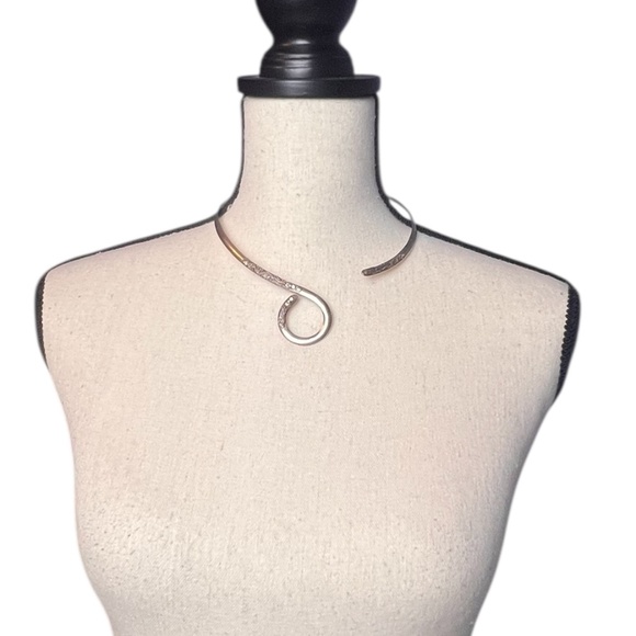 Vintage Bali Artisan Sterling Silver Collar Choker Necklace Signed Sarda 925 - Picture 2 of 7